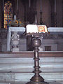 Lectern at the main altar