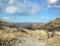 Apache Pass, Arizona, as viewed from Fort Bowie facing north.