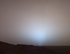 Martian sunset at Gusev crater