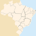 Localização de Natal no Brasil (location of Natal in Brazil).