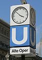 U-Schild an der Alten Oper