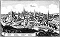 Bautzen from west (approx. 1650)