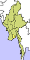 Location of Yangon Division