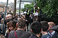 Mounted police used as crowd control in Edinburgh