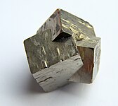 Pyrite cubes.