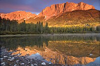 Mount John Laurie a.k.a. Yamnuska west of Calgary, Alberta, Canada.