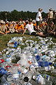 Scouts drinking water at Jamboree.