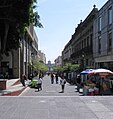 Morelos Street in downtown looking towards the Hospicio de Cabañas