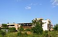 Buildings of Novi Sad television destroyed during NATO bombing in 1999