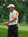 Charles Howell III signing autographs after the 4th green of the Congressional Country Club's Blue Course during the Earl Woods Memorial Pro-Am prior to the 2007 AT&T National tournament.