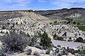 Carmel Formation (Middle Jurassic) near Gunlock, southwestern Utah. The dark unit at the top is the equivalent of the Cretaceous Dakota conglomerate.