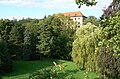 Čeština: Bývalý hrad Vargač z francouzského parku, Dobříš v okrese Příbram English: Former Vargač Castle from French park, Dobříš in Příbram District