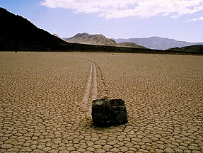 Roving rock at Racetrack Playa