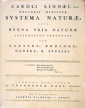 Systema naturæ