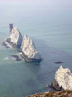 Chalk island in South England