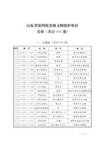 Thumbnail for File:山东省第四批省级文物保护单位名单（共计606处）.pdf