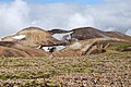 * Nomination Kaldaklofsfjöll mountain range during path to Landmannalaugar --Chmee2 19:47, 17 October 2010 (UTC) * Promotion Good quality, nice composition and colours, awesome landscape. The people convey the scale nicely, without intruding. QI to me. --Avenue 11:37, 18 October 2010 (UTC)