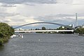 Deutsch: Kaiserleibrücke von Staustufe Offenbach aus gesehen English: