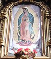 Our Lady of Guadalupe in the Church of San Juan Bautista, Coyoacán, México DF.