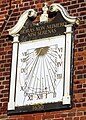 Sundial on Moot Hall, Aldeburgh, Suffolk, England.