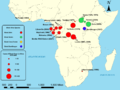 Ebola epidemics in Africa