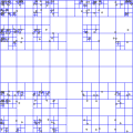 A point quadtree.