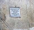 Plaque in honour of Calcata