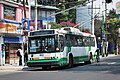 A 1998 MASA trolleybus in the livery introduced in 1995