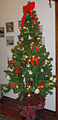 A Christmas tree in a Brazilian home