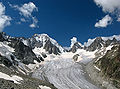 55 Saleina glacier and Aiguille d'Argentière, Switzerland created and uploaded by Poschi, nominated by MadGeographer