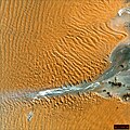 Sossusvlei, Namib desert from LandSat 7