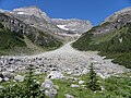 Alluvial fan above Lake Louise, British Columbia, Canada.