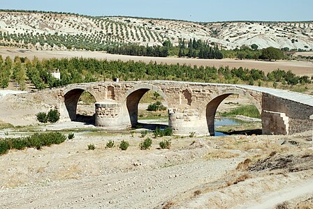 Bridge at Nebi Huri, river Afrin, Syria