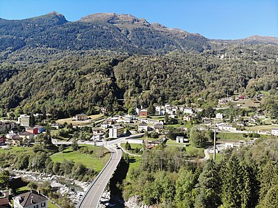 Acquarossa Comprovasco from East, Pizzo Erra ridge.