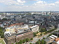 Hamburg city center viewed from St. Michaelis Church.