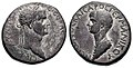 Tetradrachm, Claudius with Nero