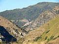 Mouth of Logan Canyon as viewed from the east side of Logan, Utah.