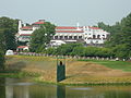 The clubhouse of the Congressional Country Club during the 2007 AT&T National tournament.