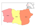 departments of Diourbel region Départements de la région de Diourbel
