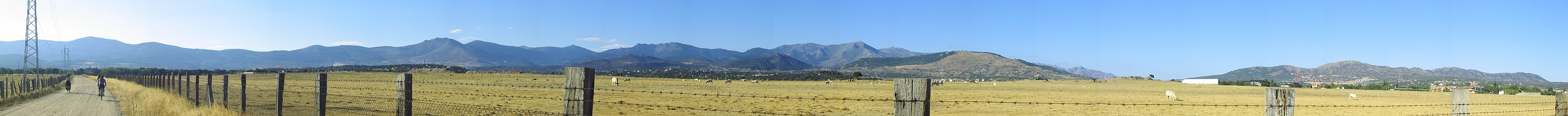 Sierra de Guadarrama from the madrilenian plain