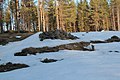 Svenska: Husgrund med spismursröse på Lapphyttan, Norbergs kommun, Sverige. This is a picture of an archaeological site or a monument in Sweden, number Karbenning 22:1 in the RAÄ Fornsök database.