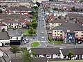 Westland Road in the Bogside, viewed from the city wall (July 31, 2007).