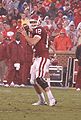 Landry Jones prepares to make a pass