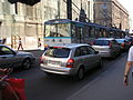 Two Škoda 14Tr trolleybuses in Riga, Latvia