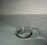 Impact of a drop of water