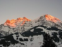 Lohner Berg, note the caps.