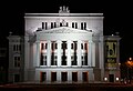 Opera house at night