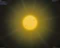 Sun with a new texture and sun flares