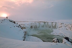 Góðafoss in Winter, Iceland