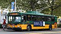 Gillig/GE-Alstom trolleybus in Seattle, built in 2002